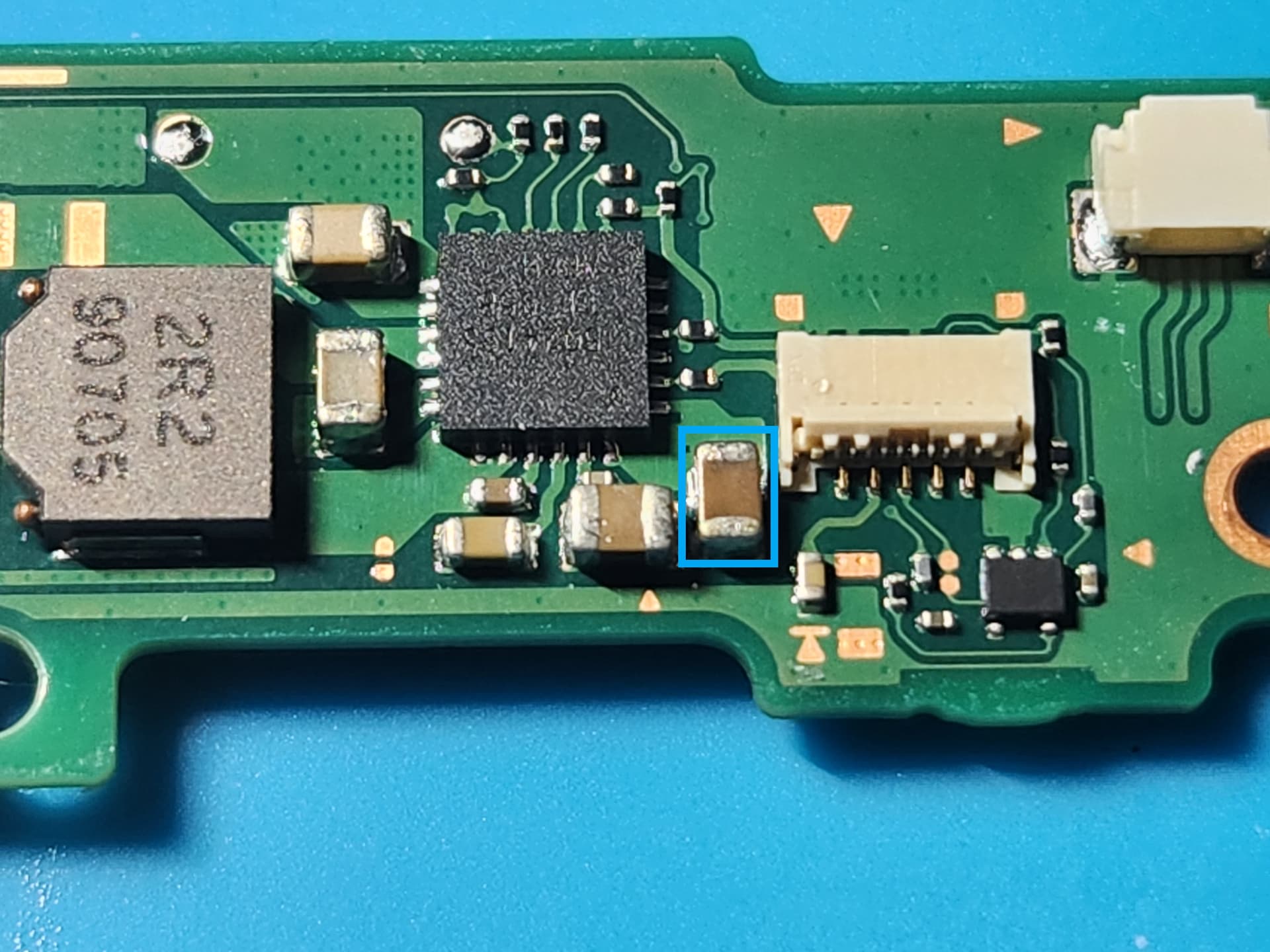 HAC-CPU-01 Shorted caps around max77812 - Nintendo Switch - TronicsFix